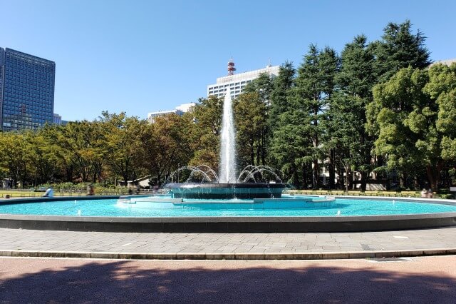 日比谷公園の噴水｜噴水広場の大噴水や鶴の噴水、かもめの噴水、ペリカン噴水