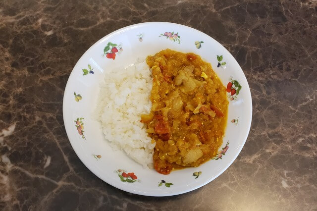 【ホットクック】カレー粉で作るインド風チキンカレー｜感想