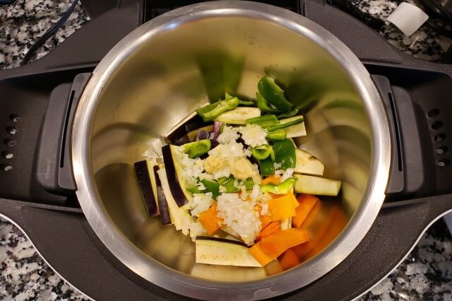 【ホットクック】麻婆茄子の料理の手順