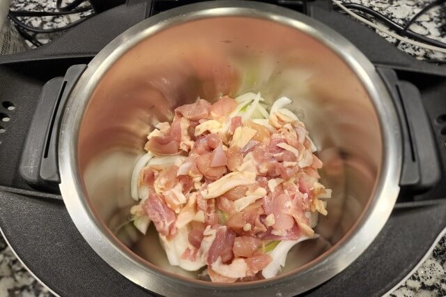 【ホットクック】親子丼の料理の手順