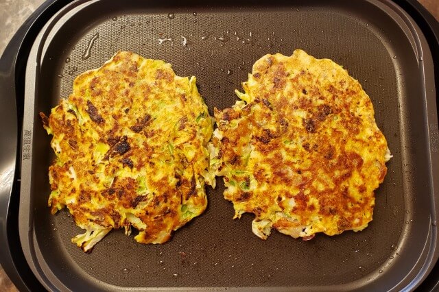 豚肉とキャベツのお好み焼き｜料理の手順