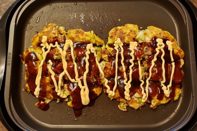 豚肉とキャベツのお好み焼き｜料理の手順