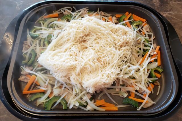 そうめん(ソーメン)チャンプルーの料理の手順