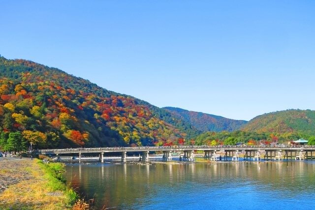 京都嵐山の自然を英語で説明