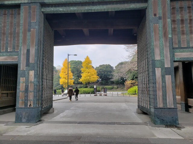 北の丸公園の紅葉の見どころ｜田安門周辺のもみじやイチョウ並木