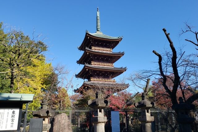 上野(恩賜)公園の紅葉スポット｜上野東照宮の紅葉