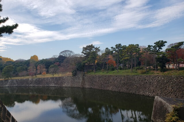 皇居東御苑の紅葉の見どころ｜北桔橋門周辺のもみじ