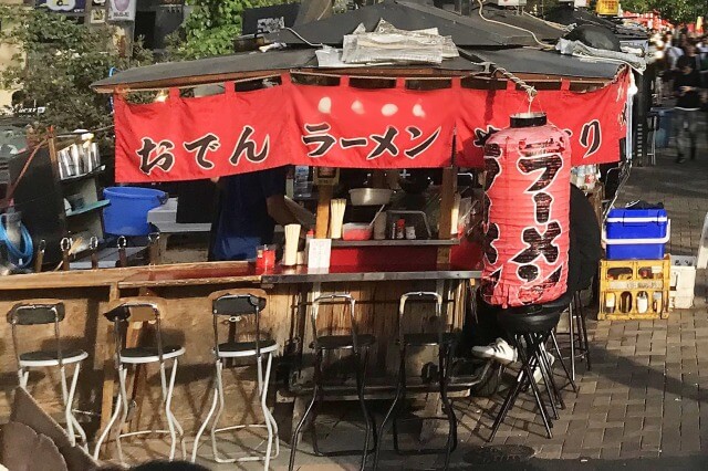 ラーメンの屋台を英語で説明