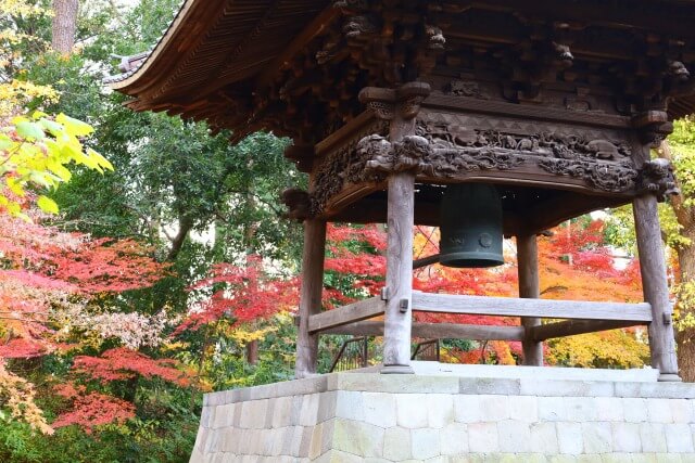 寺の境内の様子を英語で説明