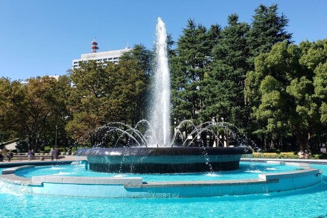 日比谷公園の噴水｜噴水広場の大噴水