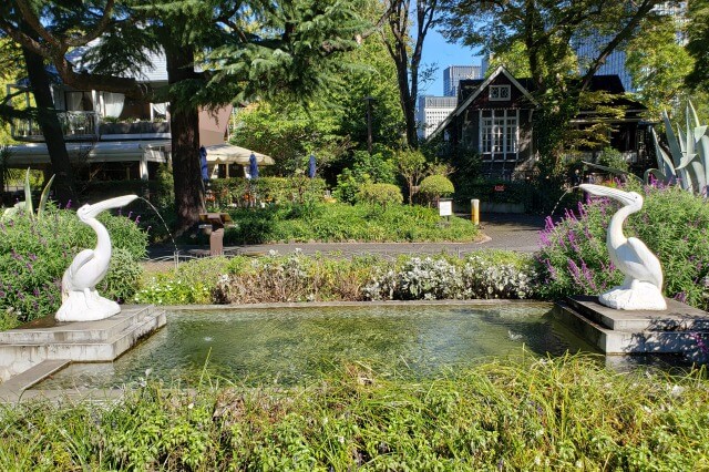 日比谷公園の噴水｜第一花壇のペリカン噴水