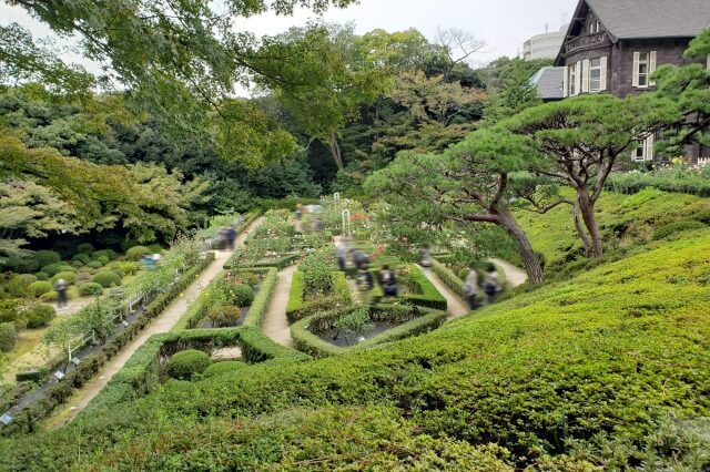 旧古河庭園のバラ園｜ジョサイア・コンドルが設計した洋風庭園