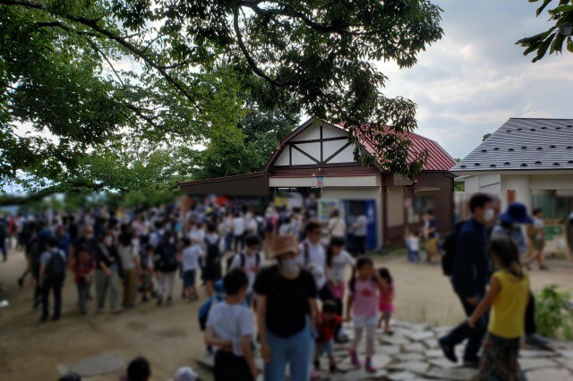 高尾山の頂上で一休憩