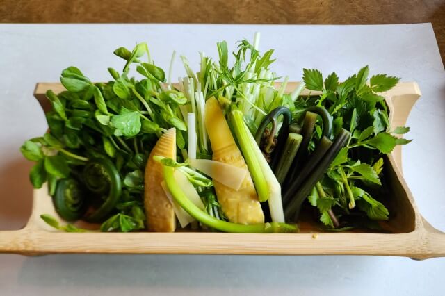 「山の朝食」の食事の内容