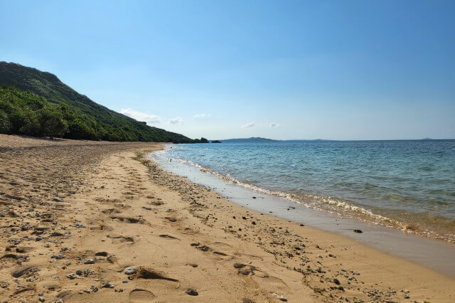 宮古島のクマザ海岸の日中の様子