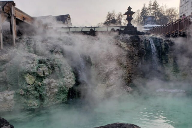 草津温泉の日中の様子