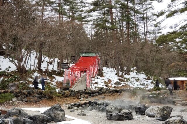 草津温泉の西の河原公園