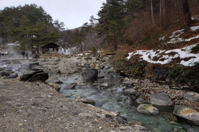 草津温泉の西の河原公園