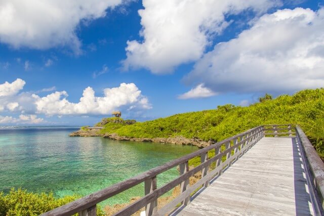 宮古島海中公園近くの展望台