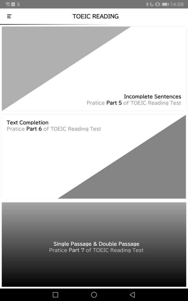 Reading for the toeic test