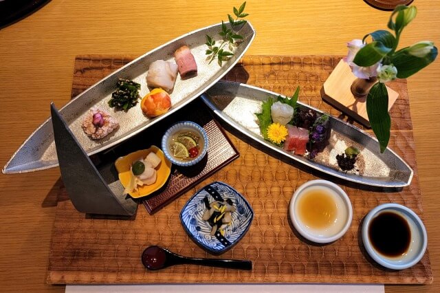 リゾナーレ熱海のレストラン「和食ダイニング花火」の夕食(ディナー)