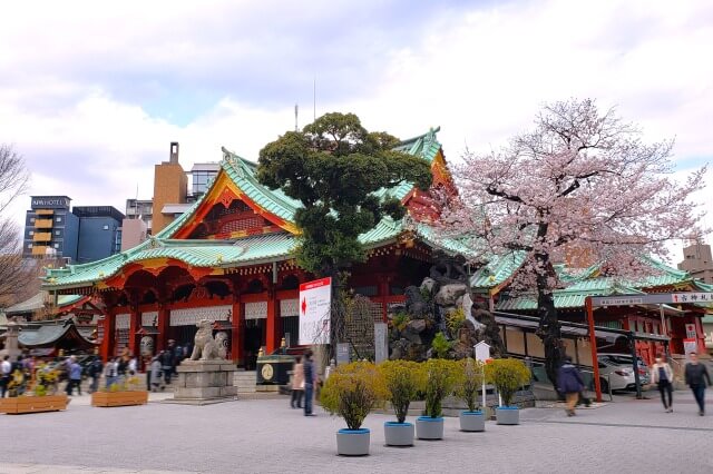 神田明神の桜の見どころ｜御神殿