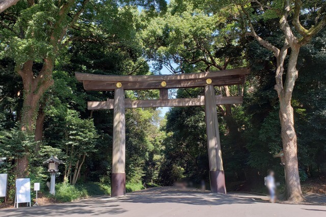 明治神宮の参道｜南参道（原宿口）の第一鳥居