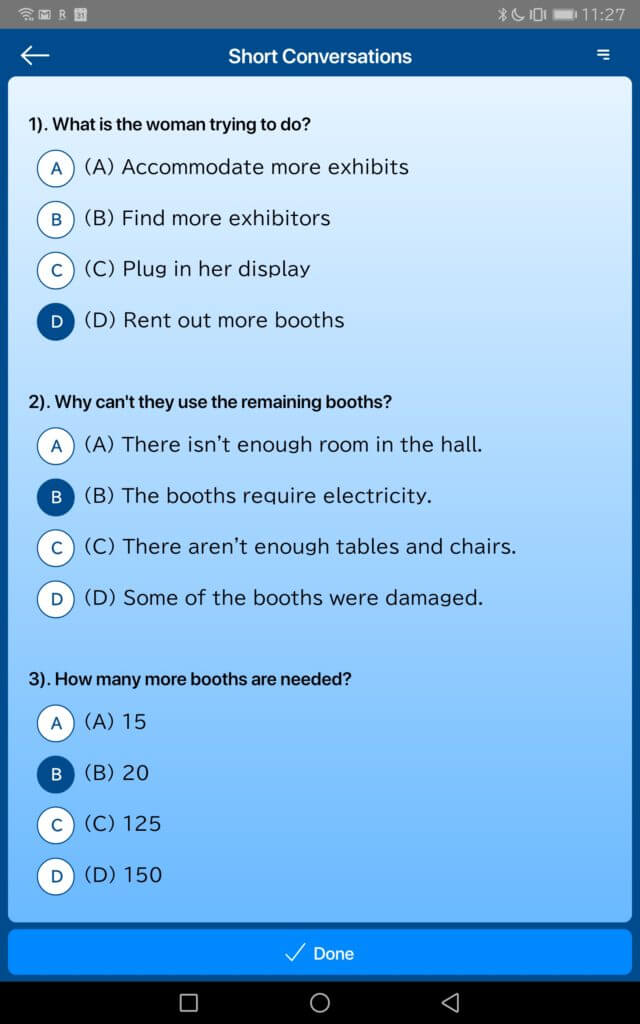 Listening TOEIC test（TOEICリスニングプラクティス）