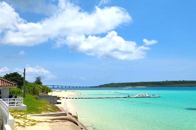 宮古島 東急ホテル＆リゾーツから見た与那覇前浜ビーチ