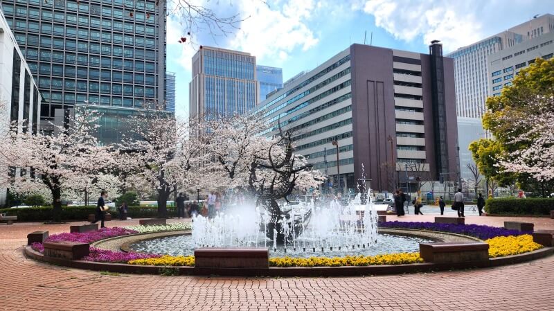 日比谷公園の桜｜かもめ広場、雲形池、草地広場などの桜が綺麗でした